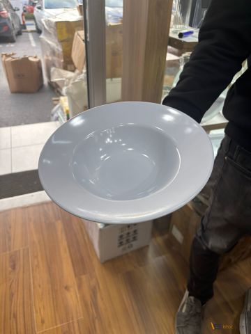 Makarna Tabağı Beyaz 25cm 10 Adet Toptan Melamin