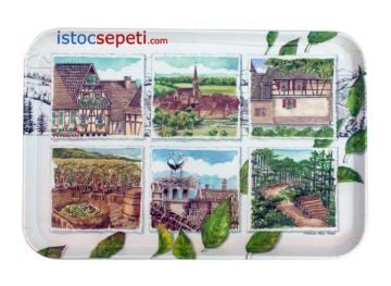 Büyük Dikdörtgen Melamin Tepsi