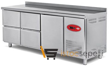 Empero Fanlı Tezgah Tipi Buzdolabı 4 Çekmece+1 Kapı 500 L