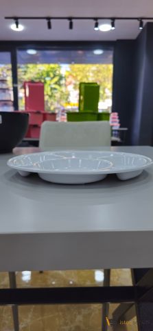 Kahvaltılık 4 Gözlü Kırılmaz Tabak ve Çocuk Tabldot 10 Adet