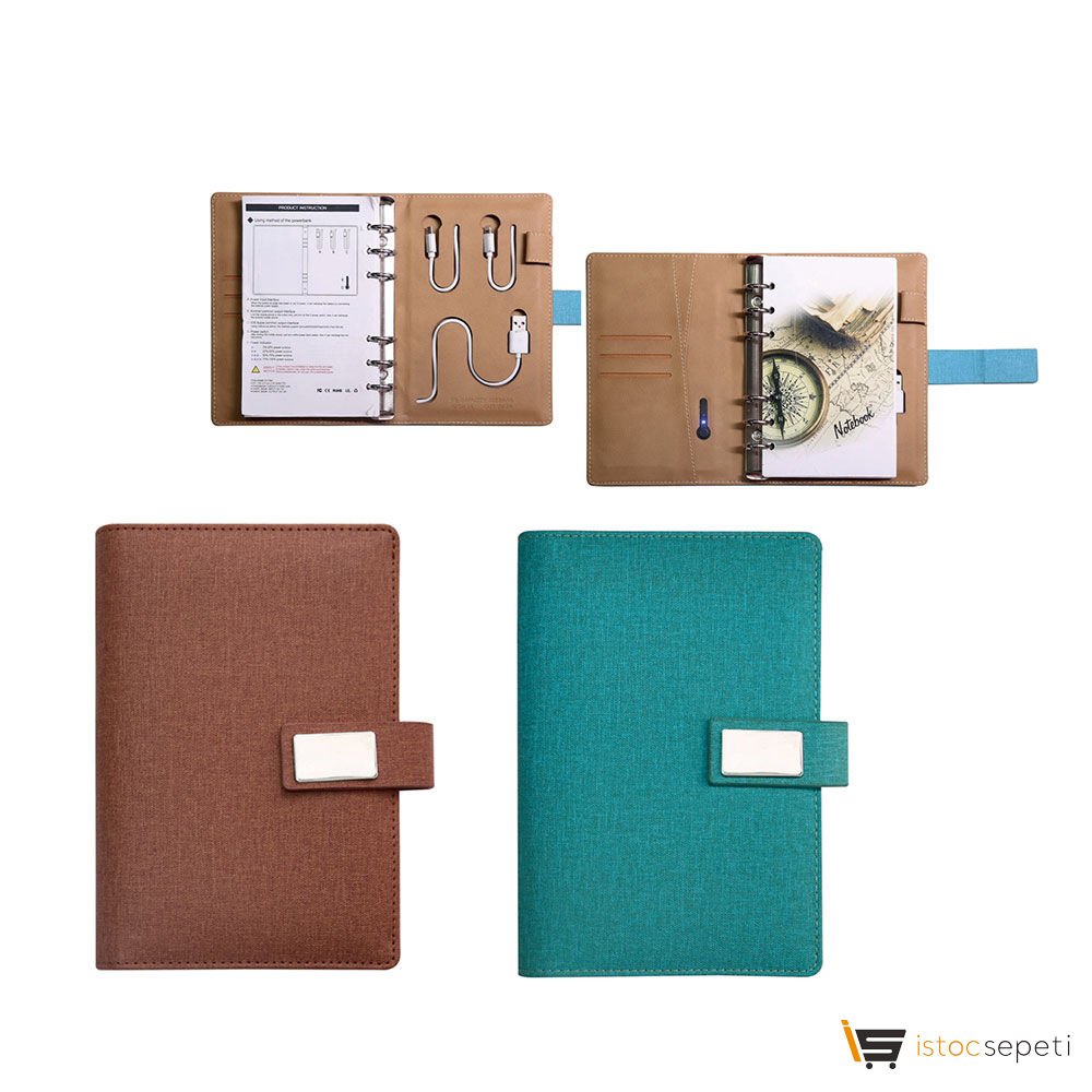 Powerbank Defter 4000 mAh Mobil Şarj Cihazı Promosyon