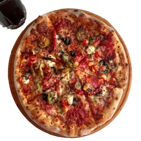 Pizza Sunum Tabağı Ahşap 24 cm Çap Pizzacı Tabakları