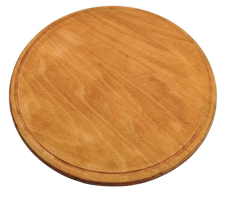 Pizza Sunum Tabağı Ahşap 24 cm Çap Pizzacı Tabakları