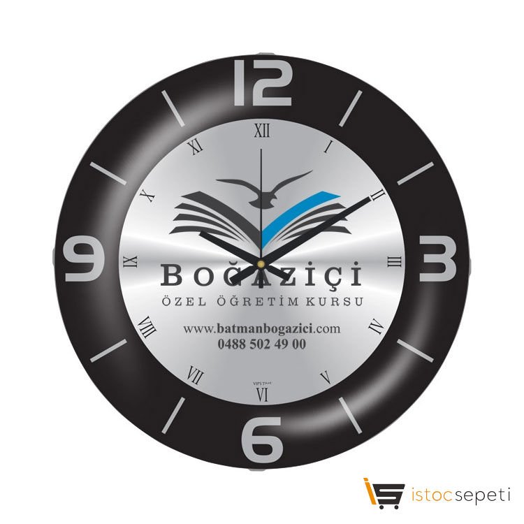 Bombe Cam Duvar Saati Promosyon