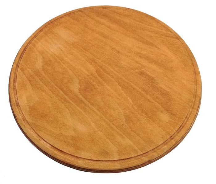 Pizza Tepsisi Ahşap 32 cm Kalın Lüks Pizza Servis Tabakları