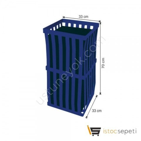 Arı Metal 1751 Kare Çöp Kovası 45 Lt Lacivert