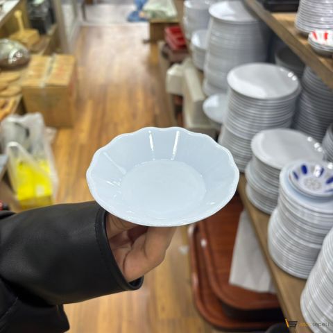 Eko Beyaz Çay Tabağı 10 Adet Toptan Melamin