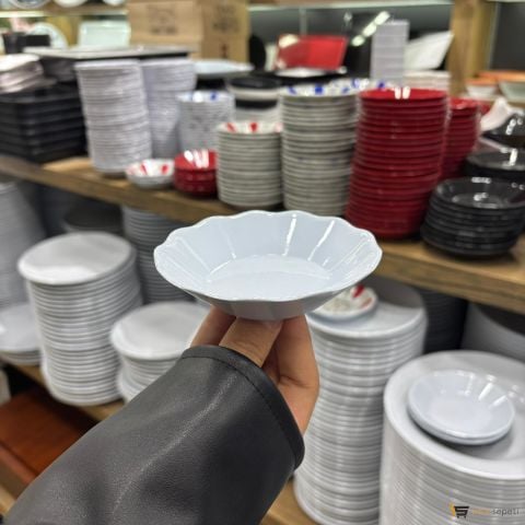 Eko Beyaz Çay Tabağı 10 Adet Toptan Melamin