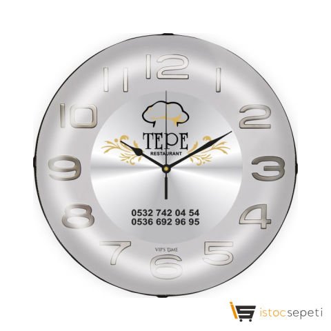 Bombe Cam Duvar Saati Promosyon