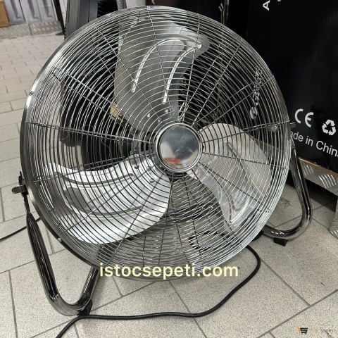 Yer Tipi Vantilatör Metal Gövde Sanayi Vantilatörü 110 Watt