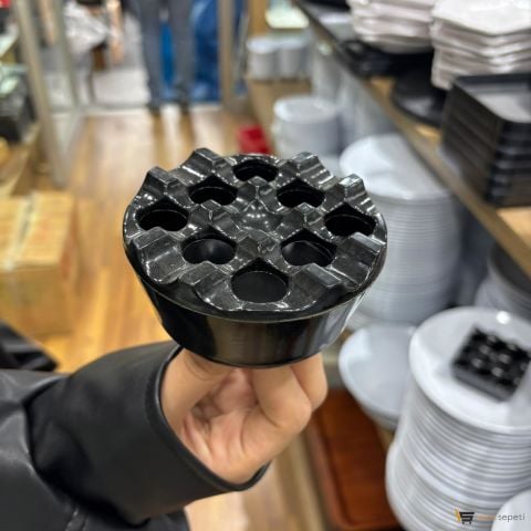 Yuvarlak Kapaklı Küllük Toptan 10 Adet  Melamin