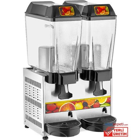 Remta  Çiftli Şerbet Meyve Suyu Soğutucu 20+20 litre