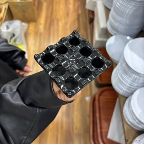 Kare Kapaklı Küllük Toptan 10 Adet Melamin