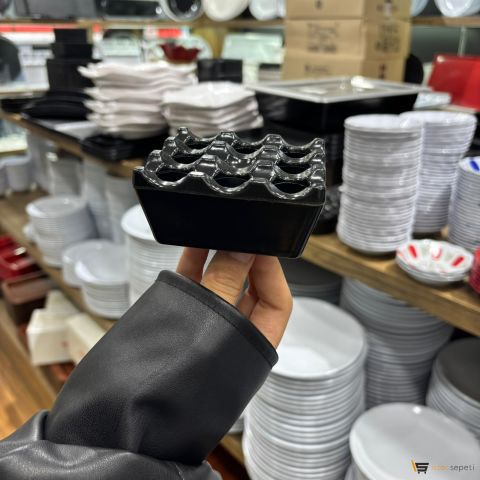 Kare Kapaklı Küllük Toptan 10 Adet Melamin