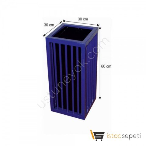 Arı Metal 1758 30 Lt Kare Outdoor Çöp Kovası