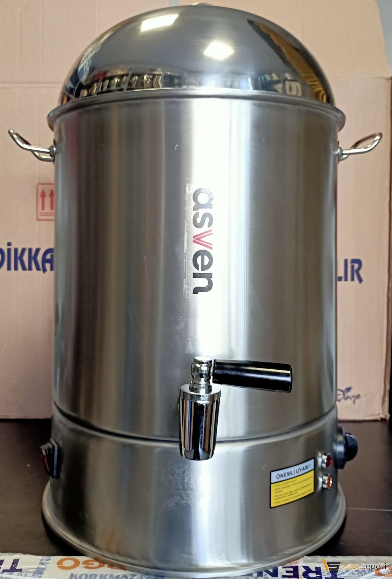 Karıştırıcılı Sahlep Kazanı 22 Litre Çelik Paslanmaz