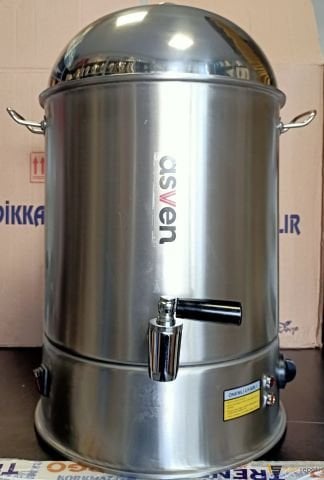 Karıştırıcılı Sahlep Kazanı 22 Litre Çelik Paslanmaz