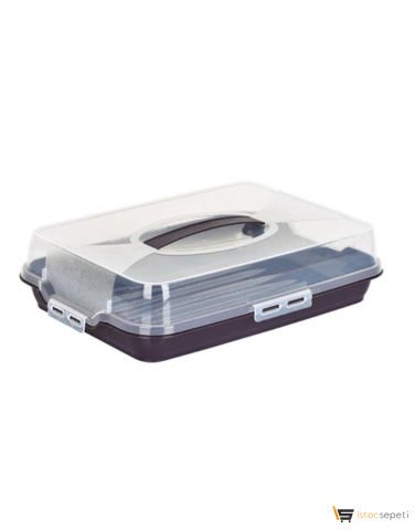 Dikdörtgen Borcam Saklama Kabı Kilitli