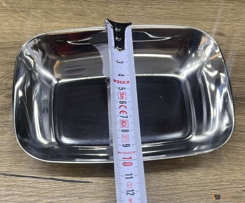 Çelik Salata Tabağı Paslanmaz Kayık Tabak 10 Adet