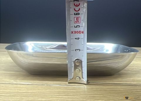 Çelik Salata Tabağı Paslanmaz Kayık Tabak 10 Adet