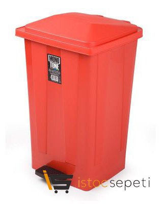 Pedallı Çöp Kovası No: 4 48 L Kırmızı