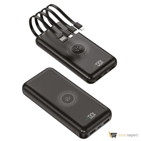 Powerbank 20000 mAh Wireless Mobil Şarj Cihazı Promosyon