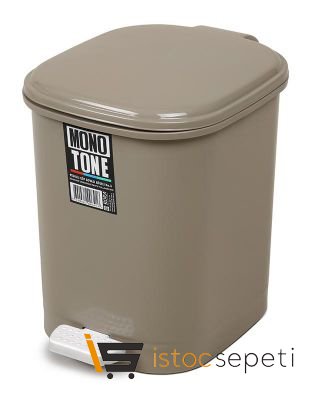 Pedallı Çöp Kovası No: 3 22 L Kahverengi