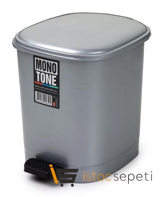 Pedallı Çöp Kovası No: 2 10 L Gri