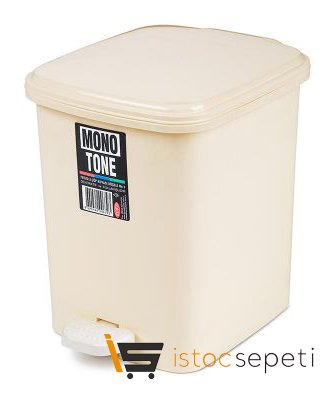 Pedallı Çöp Kovası No: 1 5 L Bej
