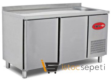 Empero Tezgah Tipi Buzdolabı Evyeli 2 Kapılı 300 L