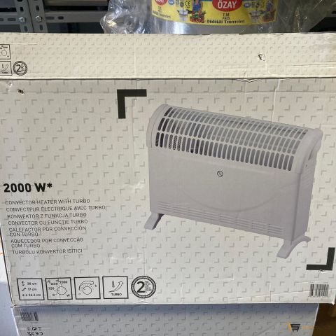 Konvektör Isıtıcı Turbo Fanlı 2000 Watt