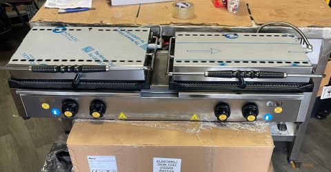 İKİLİ TOST 20+20 Dilim Döküm Tost Makinesi Lpgli (özel üretim)