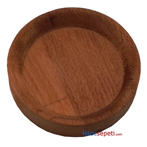 İkram ve Sunum Tabağı 9x1.8 Cm Cafe İkramlık Ahşap Ürünler