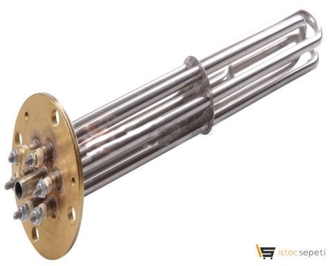 Bulaşık Makinası Boyler Yuvarlak Flanşlı Rezistans 3*2000W 380/230
