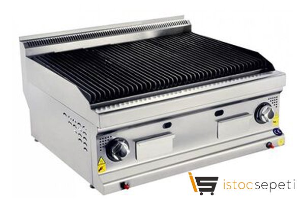 Karacasan 700 Seri Sulu Izgara 800x700x850 mm Gazlı