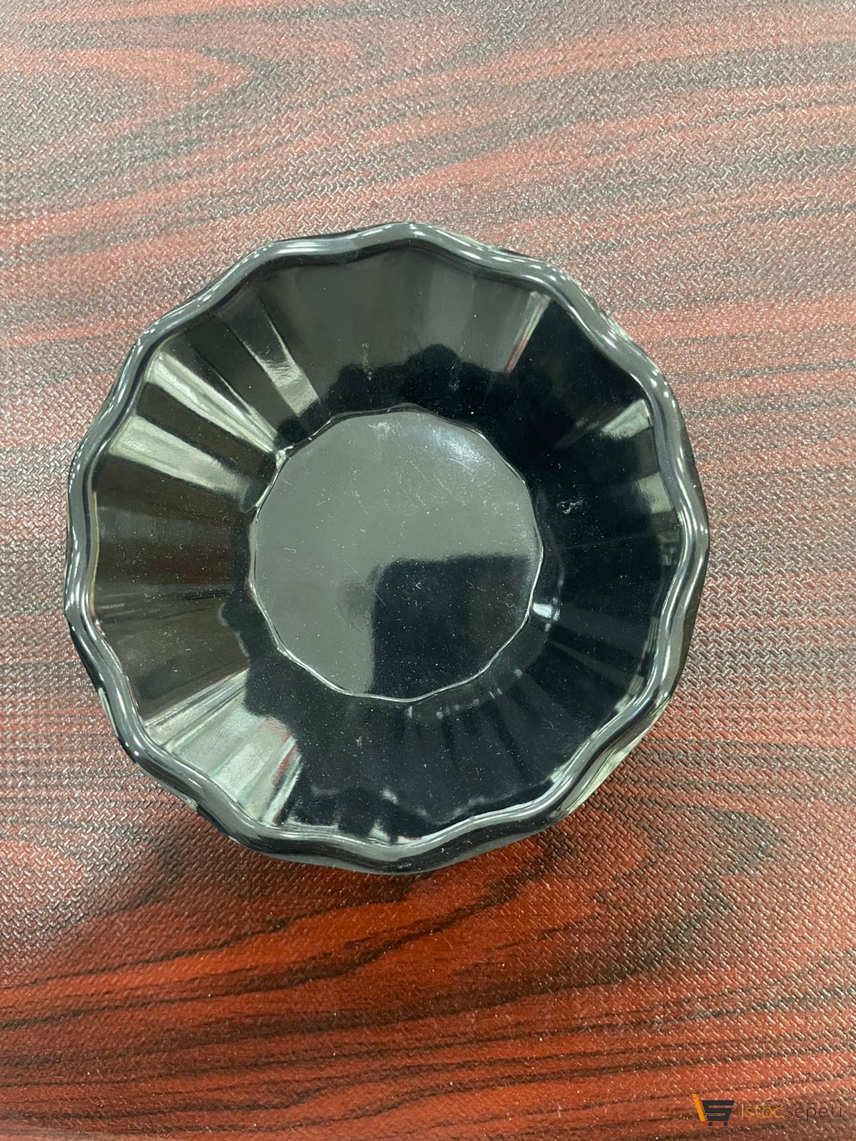 Siyah Çay Tabağı 10 Adet Toptan