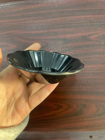 Siyah Çay Tabağı 10 Adet Toptan