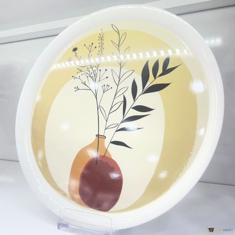 Büyük Yuvarlak Kaplama Tepsi 10 Adet Toptan