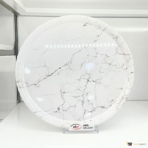 Orta Yuvarlak Kaplama Tepsi 10 Adet Toptan