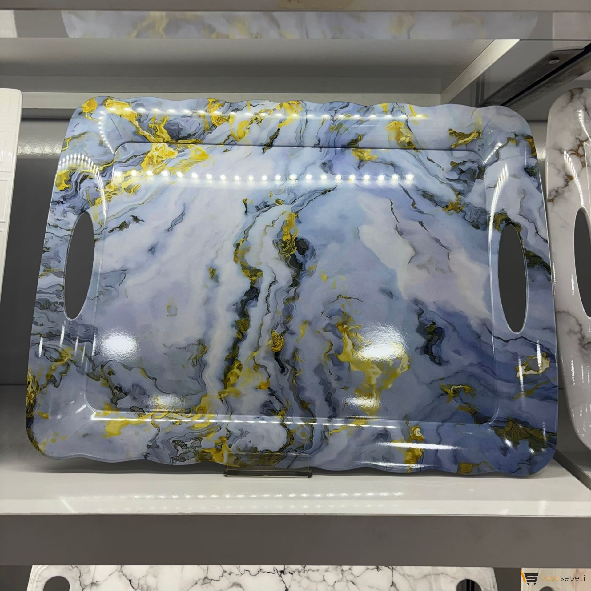 Yayla Büyük Melamin Tepsi Desenli 10 Adet Toptan