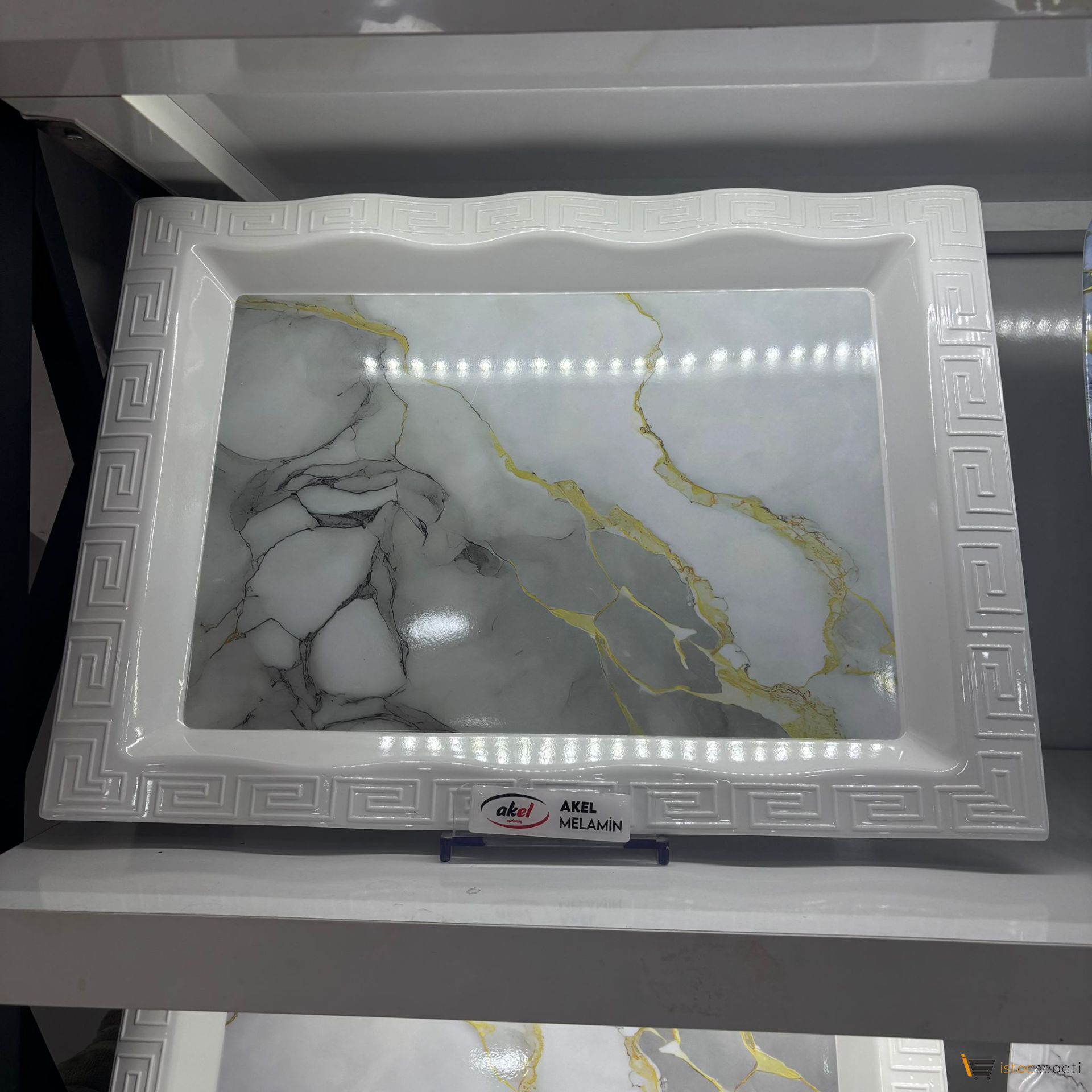 Dalgalı Melamin Sunum Tabağı 10 Adet Toptan