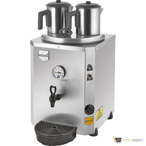 Remta DE11 Çift Demlikli Jumbo Çay Makinesi 23 Lt Elektrikli