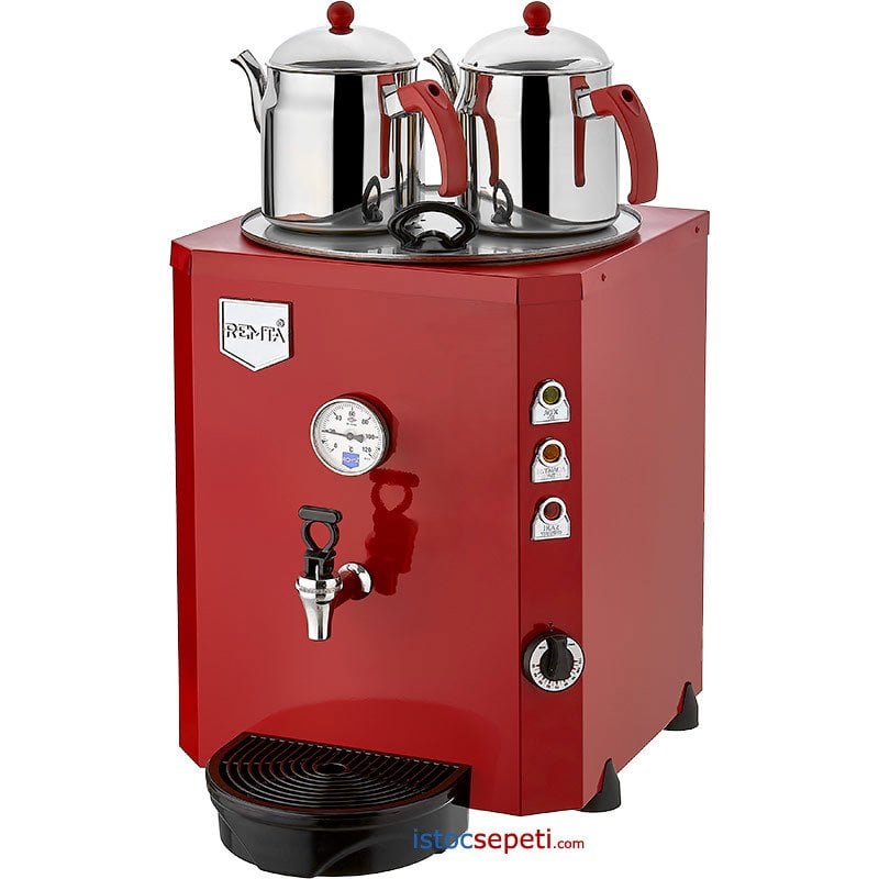 Remta DE11 Çift Demlikli Jumbo Çay Makinesi 23 Lt Elektrikli
