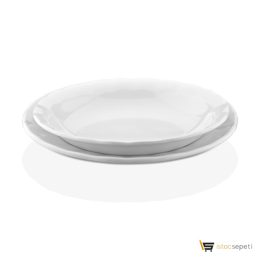 19 cm Çukur Tabak Beyaz GP-C19