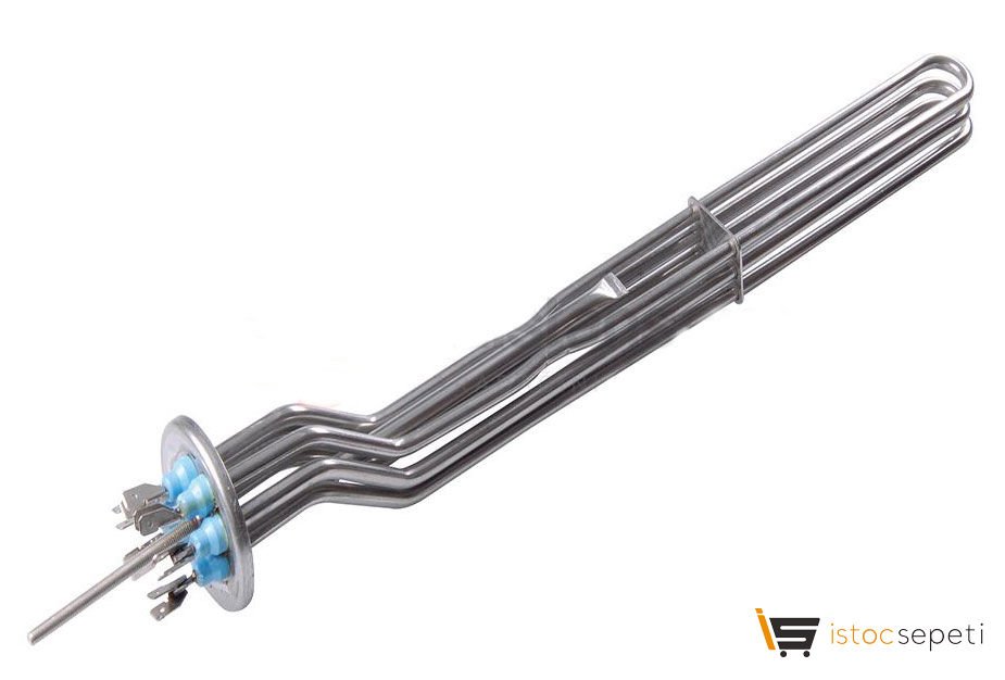 Bulaşık Makinası Yuvarlak Flanşlı Rezistans 3*1500W 380/230 UPİ L:45cm