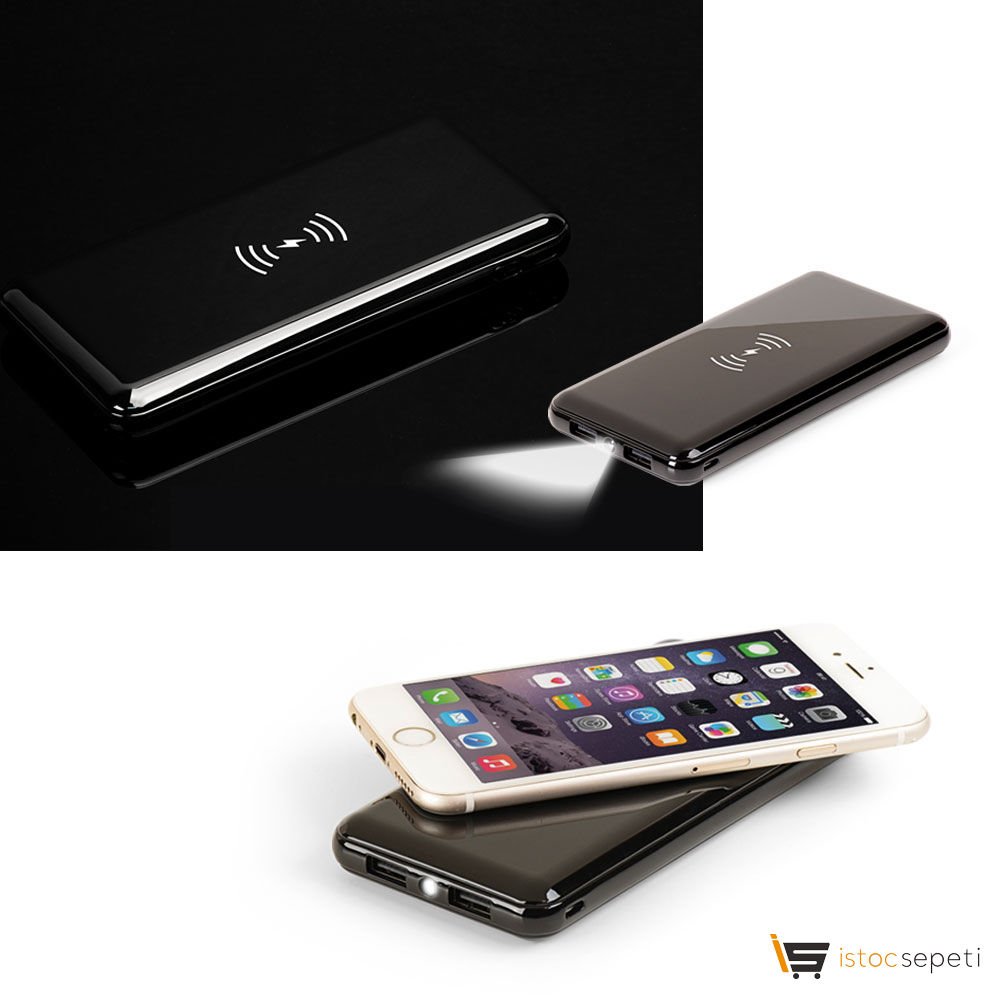 Promosyon Powerbank 10000 mAh Wireless Mobil Şarj Cihazı
