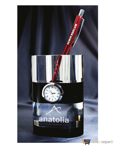 Kristal Kalemlik 80x120x60 mm Promosyon