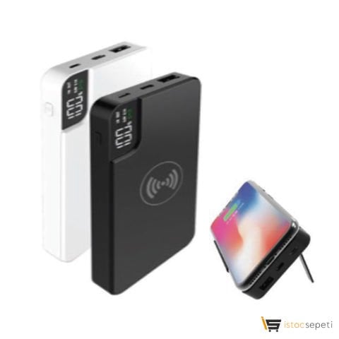 Promosyon Powerbank 10000 mAh Wireless Mobil Şarj Cihazı