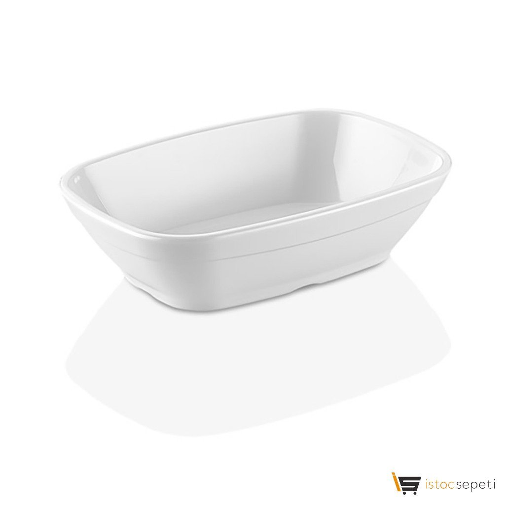 Kare Kayık Tabak 19 cm Beyaz GP-KK20