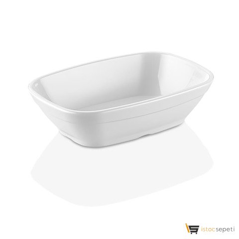 Kare Kayık Tabak 19 cm Beyaz GP-KK20